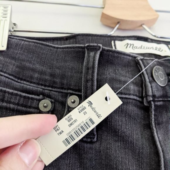 New Madewell Demi-Boot Jeans in Tobin Wash Inset Edition Size 23 - Picture 8 of 11